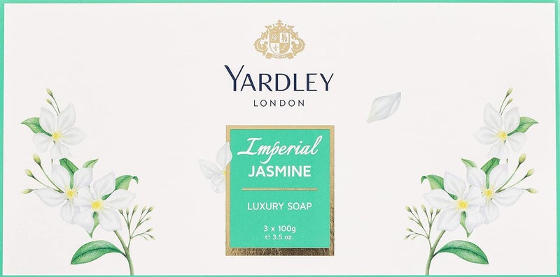 Yardley London Imperial Jasmine Luxury Soap - Pack of 3 (100g each) - Image 2